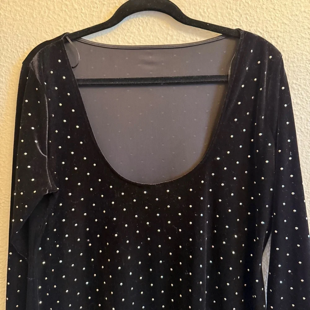 H&M Velvet Rhinestone Dress - Picture 8 of 11